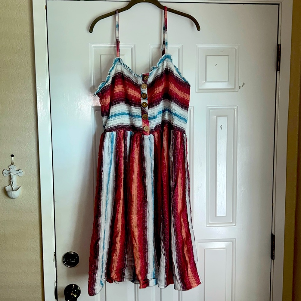 Romantic Gypsy boho smocked top dress